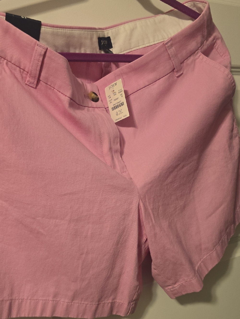 J. Crew Light Pink Cotton Chino Bermuda Shorts NWT